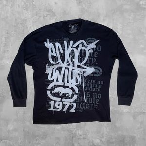Ecko Unltd. Graffiti Long Sleeve Thermal Shirt